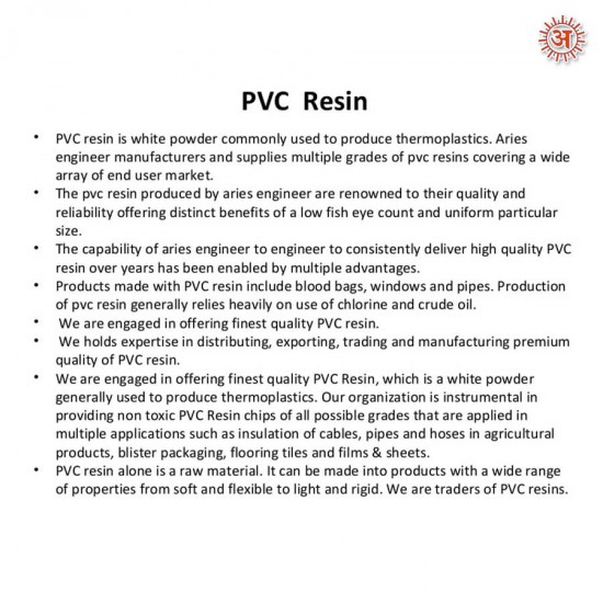 PVC resin full-image